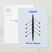 Carte Postale Entraîneur de remorquage Je suis responsable (Devant / Derrière)