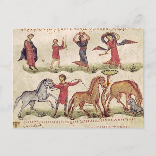 Carte Postale Entraîneurs de chevaux (Devant)