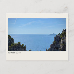 Carte Postale ENTRE FALAISES — Photographie de mer et de falaise