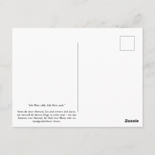 Carte Postale Entre Fleurs et Brummen (Dos)