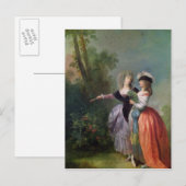 Carte Postale Entre les deux, 1780 (Devant / Derrière)