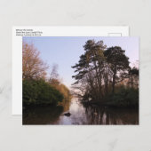 Carte Postale Entre Les Îles, Lac Roath Park, Cardiff. (Devant / Derrière)