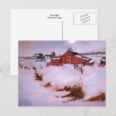 Carte postale "Entre Neiges" (Devant / Derrière)