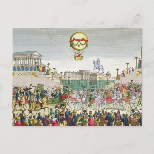 Carte Postale Entrée à Paris de Louis XVIII 4 mai 1814 (Devant)