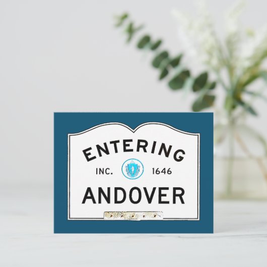 Carte Postale Entrée Andover (Debout devant)
