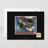 Carte Postale Entrée au côté en noir (Devant / Derrière)