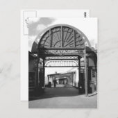 Carte Postale Entrée au quai nord B/W (Devant / Derrière)