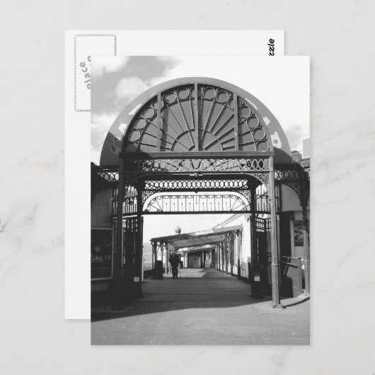 Carte Postale Entrée au quai nord B/W (Devant / Derrière)