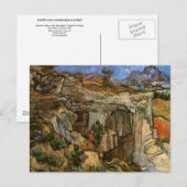 Carte Postale Entrée, Carrière près de Saint-Rémy, Vincent Van G (Devant / Derrière)