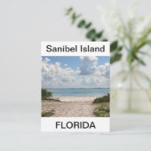 Carte Postale Entrée de la plage de Sanibel (Debout devant)