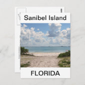 Carte Postale Entrée de la plage de Sanibel (Devant / Derrière)