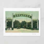 Carte Postale Entrée de la vue du parc Oak (Devant)