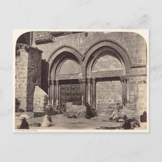 Carte Postale Entrée de l'église du Saint Sépulcre (Devant)
