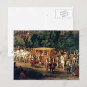 Carte Postale Entrée de Louis XIV et Maria Theresa dans (Devant / Derrière)