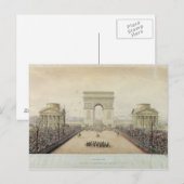 Carte Postale Entrée de Napoléon III à Paris (Devant / Derrière)