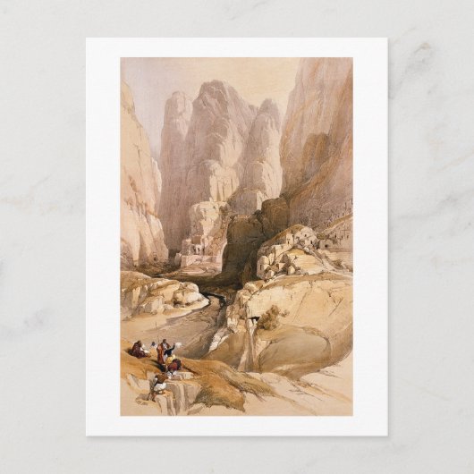 Carte Postale Entrée de Petra, 10 mars 1839, assiette 98 de (Devant)