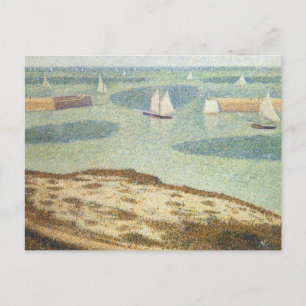 Carte Postale Entrée du port par Georges Seurat, Art Vintage