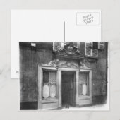 Carte Postale Entrée d'un bordel à Paris (Devant / Derrière)