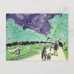 Carte Postale Entrée d'un grand jardin à Dresde, 1905