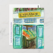 Carte postale Entrée Marché (Marché Pike Place) (Devant / Derrière)