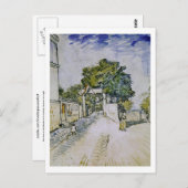 Carte Postale Entrée Moulin de la Galette, Vincent van Gogh (Devant / Derrière)