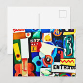 Carte Postale Entrée par Amadeo de Souza-Cardoso (Devant / Derrière)