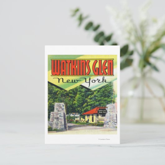 Carte Postale Entrée principale Vue sur Watkins Glen State Park (Debout devant)