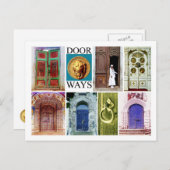 Carte Postale Entrées colorées et invitantes (Devant / Derrière)