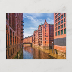 Carte Postale Entrepôts Speicherstadt, Hambourg, Allemagne