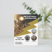 Carte Postale Entrepreneur électrique (Debout devant)