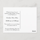 Carte Postale Entreprise de promotion de logo commercial Feuille (Dos)