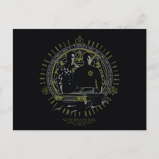 Carte Postale Entreprise familiale des frères Winchester surnatu (Devant)