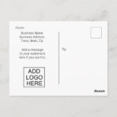 Carte Postale Entreprise, fermeture temporaire (Dos)