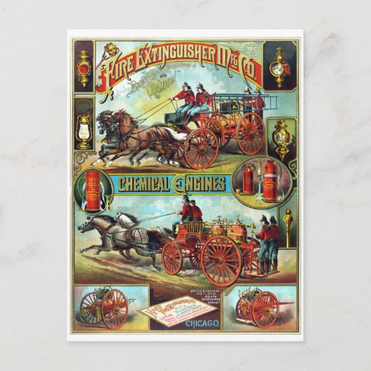 Carte Postale Entreprise manufacturière d'extincteurs (Devant)