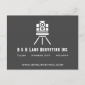 Carte Postale Entreprise moderne Land Surveyor QR Code (Devant)
