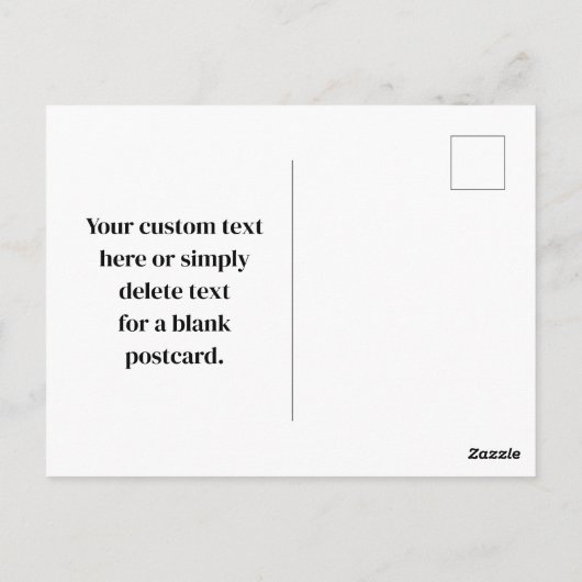 Carte Postale Entrer l'URL et créer un code QR numérisable | Bla (Dos)