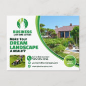 Carte Postale Entretien de la pelouse Aménagement de l'arbre de  (Devant)