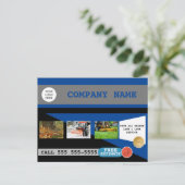 Carte Postale Entretien de la pelouse et enlèvement de la neige (Debout devant)