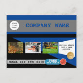 Carte Postale Entretien de la pelouse et enlèvement de la neige (Devant)