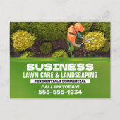 Carte Postale Entretien de pelouse moderne & Paysagisme Tonte de (Devant)