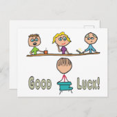 Carte Postale Entrevue avec la bonne chance (Devant / Derrière)