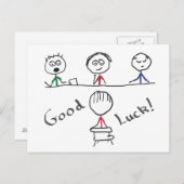 Carte Postale Entrevue avec la bonne chance (Devant / Derrière)