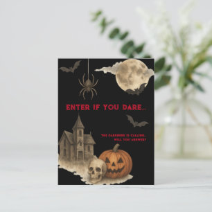 Carte Postale Entrez Si Vous Osez - Maison Halloween Éffrayante 