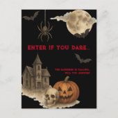 Carte Postale Entrez Si Vous Osez - Maison Halloween Éffrayante (Devant)