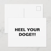 CARTE POSTALE ENTREZ VOTRE DOGE ! ! ! (Devant / Derrière)