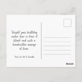 Carte Postale Enveloppe Joyeuse & Fleurs de Cloche Joyeux Annive (Dos)