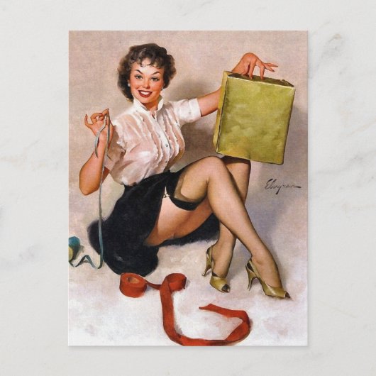 Carte Postale Enveloppement de la broche présent (Devant)