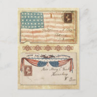 Enveloppes de la guerre de Sécession affranchies a