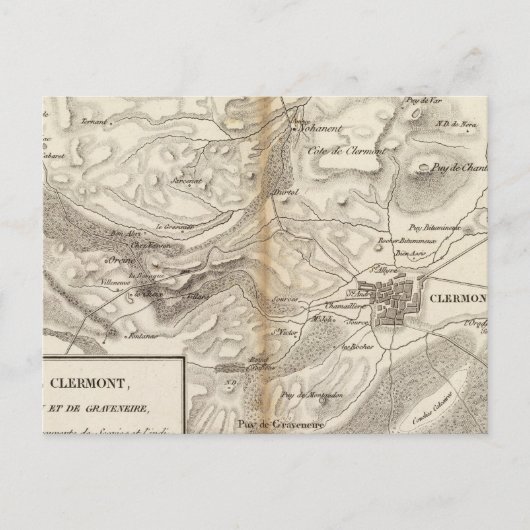 Carte Postale Environs de Clermont (Devant)