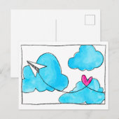 Carte Postale Envoi d'amour (Devant / Derrière)